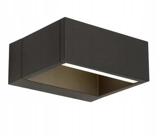 Záhradné nástenné svietidlo - SuperLED záhradné nástenné svietidlo čierne, integrovaný 10W LED zdroj